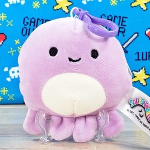 Squishmallow Violet the Octopus 3.5" Clip 2019 UltraSoft Sealife Plush NWT